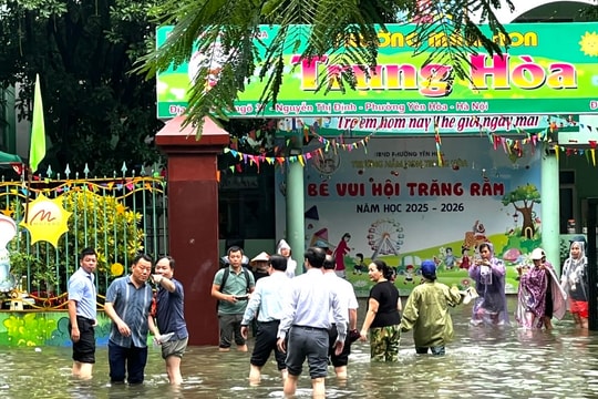 Hà Nội: Kiểm tra công tác dạy học ứng phó mưa bão