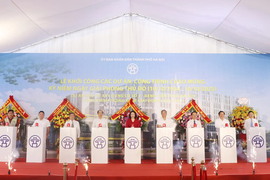 Hà Nội khởi công xây dựng Bệnh viện Thận cơ sở 2 gần 750 tỷ đồng