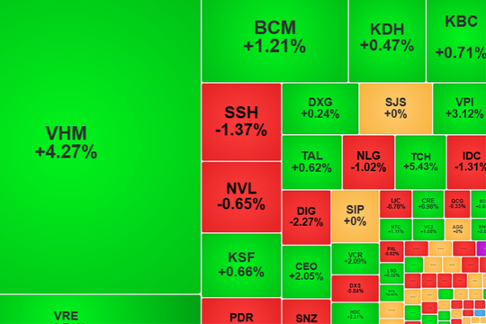 VN-Index tăng hơn 12 điểm, nhà đầu tư ngoại mua ròng sau thông tin nâng hạng