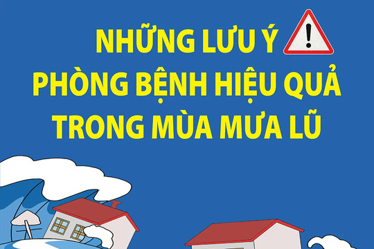Những lưu ý phòng bệnh hiệu quả trong mùa mưa lũ