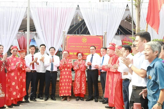 Phường Thanh Liệt gắn biển công trình “Dân vận khéo”