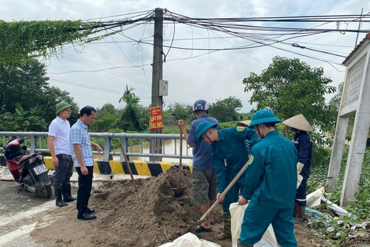 Hoài Đức gia cố 180m bờ kênh T29 bị sạt lở