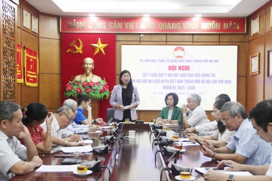 Góp ý dự thảo báo cáo chính trị Đại hội XVIII MTTQ TP Hà Nội: Rõ vai trò Mặt trận trong thực hiện các Nghị quyết "đột phá"