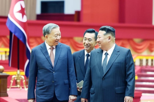 [Chùm ảnh] Lễ đón Tổng Bí thư Tô Lâm thăm cấp Nhà nước tới Cộng hòa Dân chủ Nhân dân Triều Tiên