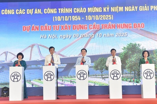 Hà Nội khởi công xây dựng cầu Trần Hưng Đạo bắc qua sông Hồng