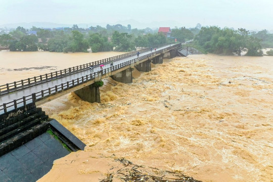 Lũ trên sông Cầu ở Bắc Ninh tiếp tục lên