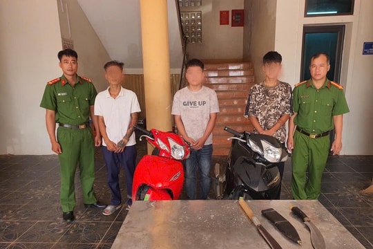 Xã Hợp Minh (Nghệ An): Bắt giữ nhóm đối tượng côn đồ