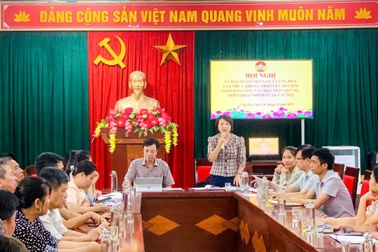 Ủy ban MTTQ xã Ứng Hòa triển khai nhiệm vụ trọng tâm quý IV/2025