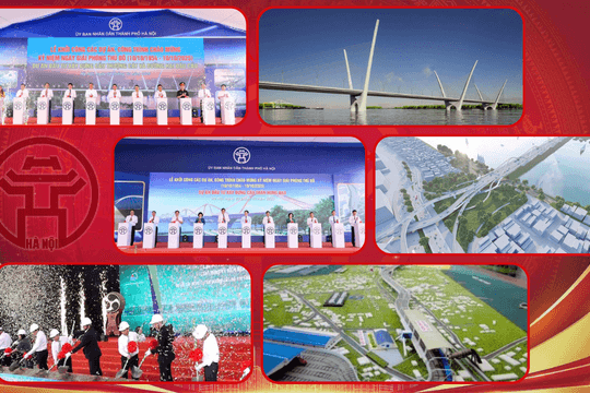 Hà Nội khởi công thêm 2 cầu vượt sông Hồng