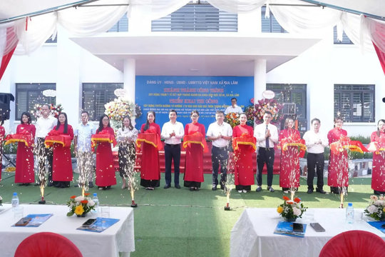 Xã Gia Lâm: khánh thành Trạm y tế, thi công tuyến đường chào mừng Đại hội Đảng bộ Thành phố lần thứ XVIII