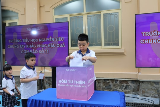 Hướng về Thái Nguyên - Trường Tiểu học Nguyễn Siêu sẻ chia yêu thương