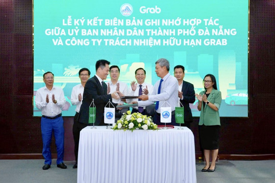 UBND thành phố Đà Nẵng và Grab Việt Nam hợp tác thúc đẩy chuyển đổi số