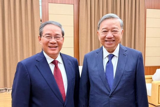 Tổng Bí thư Tô Lâm gặp Thủ tướng Quốc vụ viện Trung Quốc Lý Cường