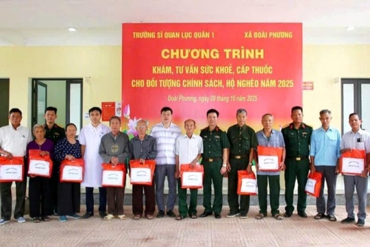 Trường Sĩ quan Lục quân I: Nhiều hoạt động thắm tình quân - dân