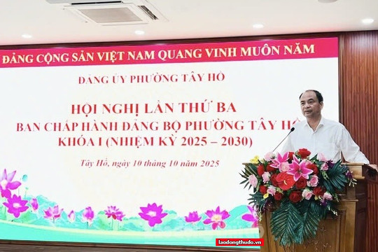 Đảng bộ phường Tây Hồ: Tiếp tục đổi mới, nâng cao hiệu lực lãnh đạo