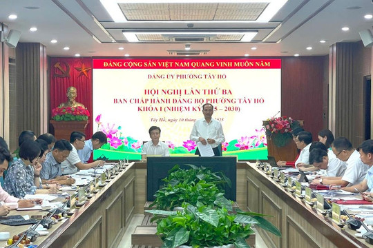 Tây Hồ đẩy mạnh giải ngân vốn đầu tư, triển khai Chiến dịch 90 ngày dữ liệu đất đai trong quý IV