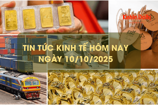 Tin tức kinh tế 10/10: giá vàng 'rơi' khỏi đỉnh lịch sử