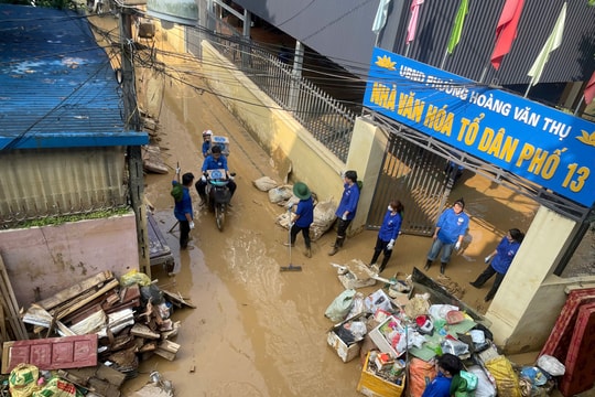 Tuổi trẻ Thủ đô tiếp sức Thái Nguyên và Lạng Sơn khắc phục hậu quả bão lũ