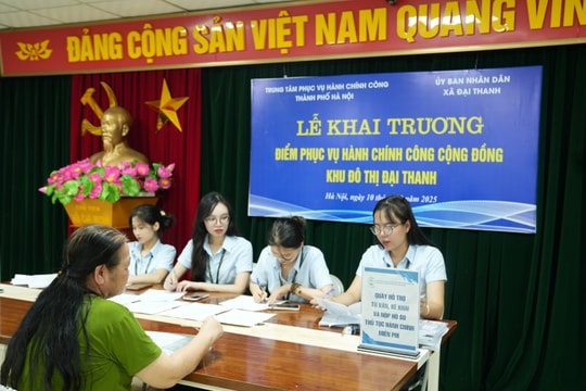 Hà Nội Người dân được thực hiện thủ tục hành chính ngay tại chung cư
