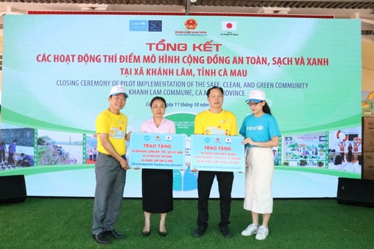 Cà Mau Mô hình “Cộng đồng an toàn, sạch và xanh” ứng phó thiên tai