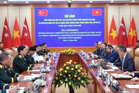 Đại tướng Phan Văn Giang, Bộ trưởng Bộ Quốc phòng hội đàm với Chủ tịch Cơ quan Công nghiệp quốc phòng Thổ Nhĩ Kỳ