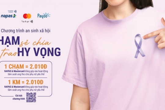 Napas, Mastercard và Payoo trao tặng gói tầm soát ung thư và xét nghiệm HPV cho phụ nữ yếu thế