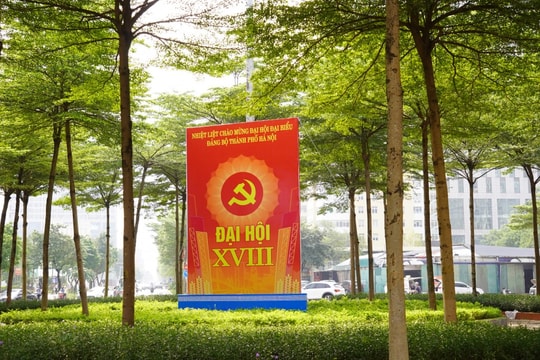 Thủ đô khoác áo mới, hướng về Đại hội XVIII Đảng bộ TP Hà Nội