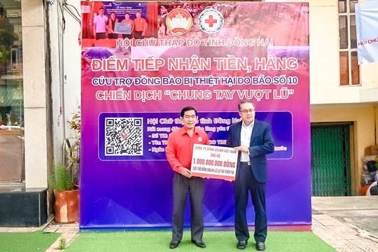 Vedan Việt Nam ủng hộ 1 tỷ đồng cùng bà con khắc phục hậu quả bão lũ
