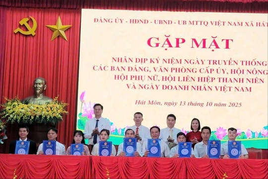 Xã Hát Môn phát động phong trào “Đoàn kết - sáng tạo - quyết tâm - bứt phá - hiệu quả”