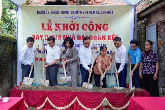 Ứng Hoà khởi công xây dựng nhà “Đại đoàn kết” 