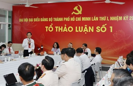 Đại hội Đại biểu Đảng bộ TP Hồ Chí Minh lần thứ I Thảo luận sôi nổi, góp ý hoàn thiện dự thảo văn kiện