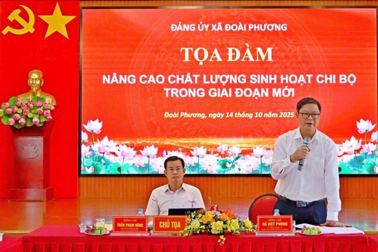 Xã Đoài Phương: Tạo chuyển biến rõ rệt, thực chất trong sinh hoạt chi bộ