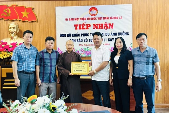Xã Hòa Xá chung tay giúp đỡ đồng bào bị ảnh hưởng bởi bão số 10 và 11