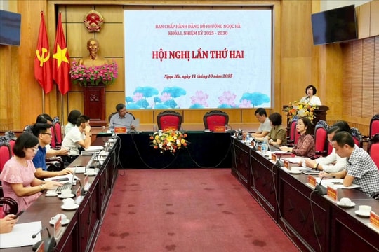 Ban Chấp hành Đảng bộ phường Ngọc Hà sẽ có 33 ủy viên