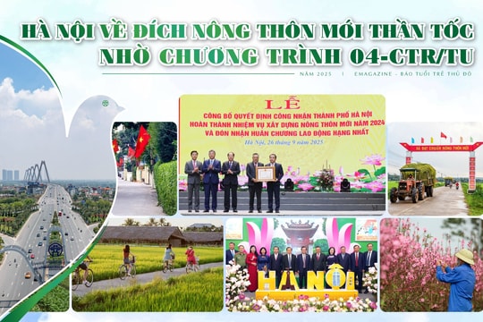 Hà Nội về đích Nông thôn mới thần tốc nhờ Chương trình 04-CTr/TU