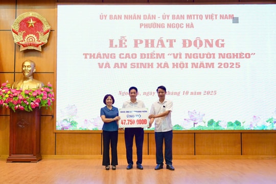 Phường Ngọc Hà (Hà Nội) Phát động Tháng cao điểm “Vì người nghèo” và an sinh xã hội