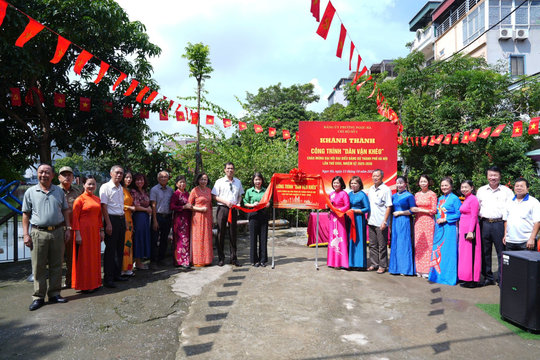 Phường Ngọc Hà (Hà Nội) Khánh thành công trình “Dân vận khéo” chào mừng Đại hội Đảng