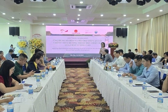 Ứng dụng số hóa, hỗ trợ tiếp cận tài chính cho Đề án 1 triệu hecta lúa chất lượng cao, phát thải thấp