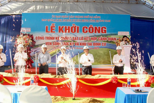 Đà Nẵng khởi công kè chống sạt lở sông Tam Kỳ