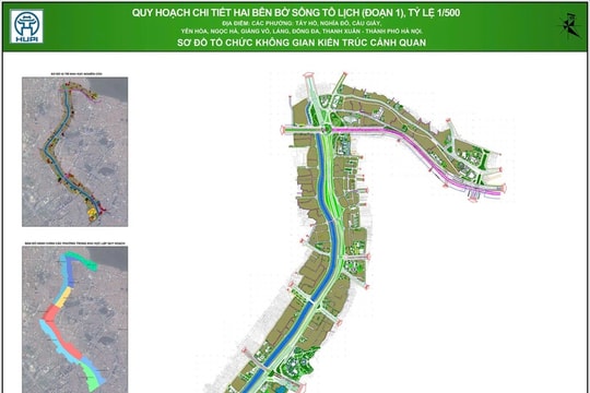Công bố quy hoạch chi tiết tỷ lệ 1/500 hai bên bờ tuyến sông Tô Lịch