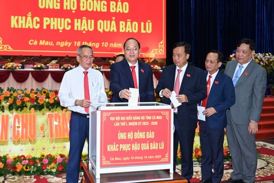 Cà Mau phát động ủng hộ đồng bào vượt qua bão lũ