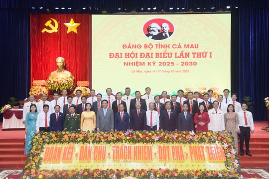 450 đại biểu tham dự Đại hội đại biểu Đảng bộ tỉnh Cà Mau