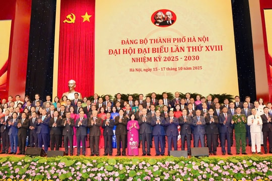 Danh sách 75 Ủy viên Ban Chấp hành Đảng bộ TP Hà Nội khóa XVIII, nhiệm kỳ 2025-2030