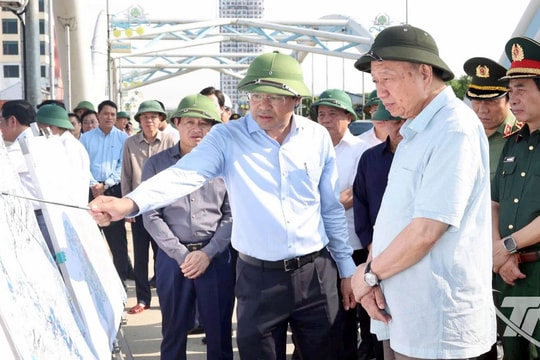 Tổng Bí thư Tô Lâm kiểm tra công tác khắc phục hậu quả bão, lụt tại tỉnh Thái Nguyên