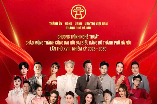 Hà Nội – Khí phách ngàn năm, vươn mình toả sáng: Đêm nghệ thuật mừng thành công Đại hội Đảng bộ Thành phố Hà Nội