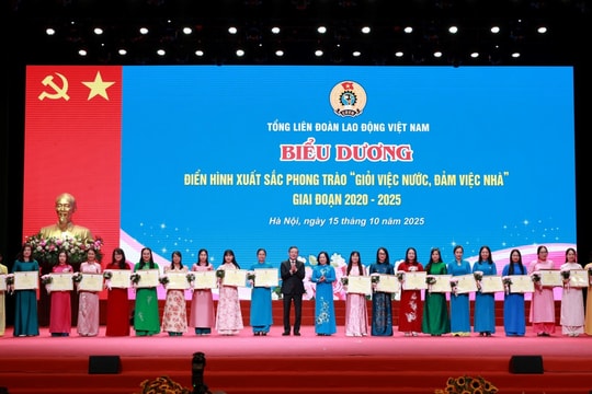 1 tập thể và 2 cá nhân của Hà Nội được biểu dương trong phong trào “Giỏi việc nước, đảm việc nhà”