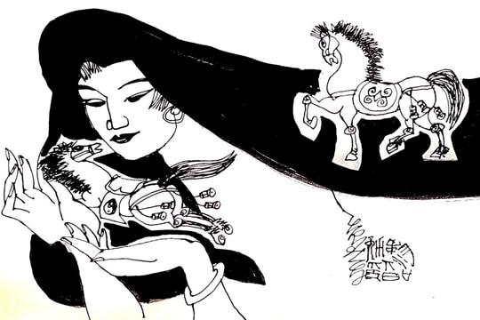 Bầy ngựa hồng