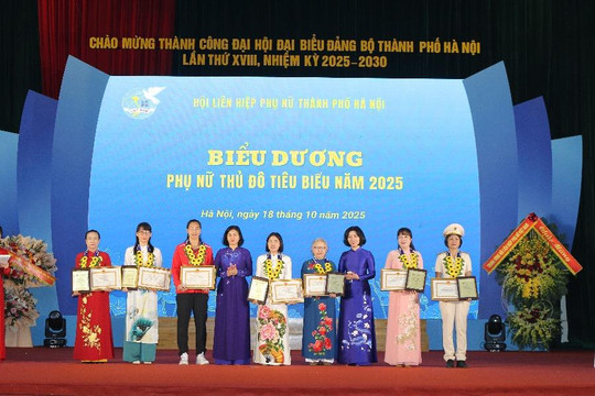 Vinh danh 8 Phụ nữ Thủ đô tiêu biểu năm 2025
