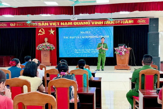 Nam Phù: tuyên truyền Luật Nghĩa vụ quân sự và công tác phòng, chống tệ nạn ma túy năm 2025