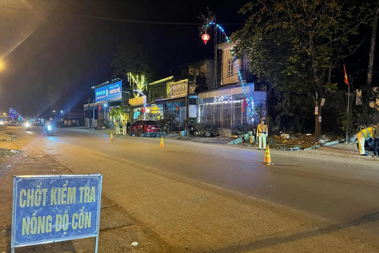 Nghệ An: tăng cường kiểm tra, xử lý vi phạm nồng độ cồn